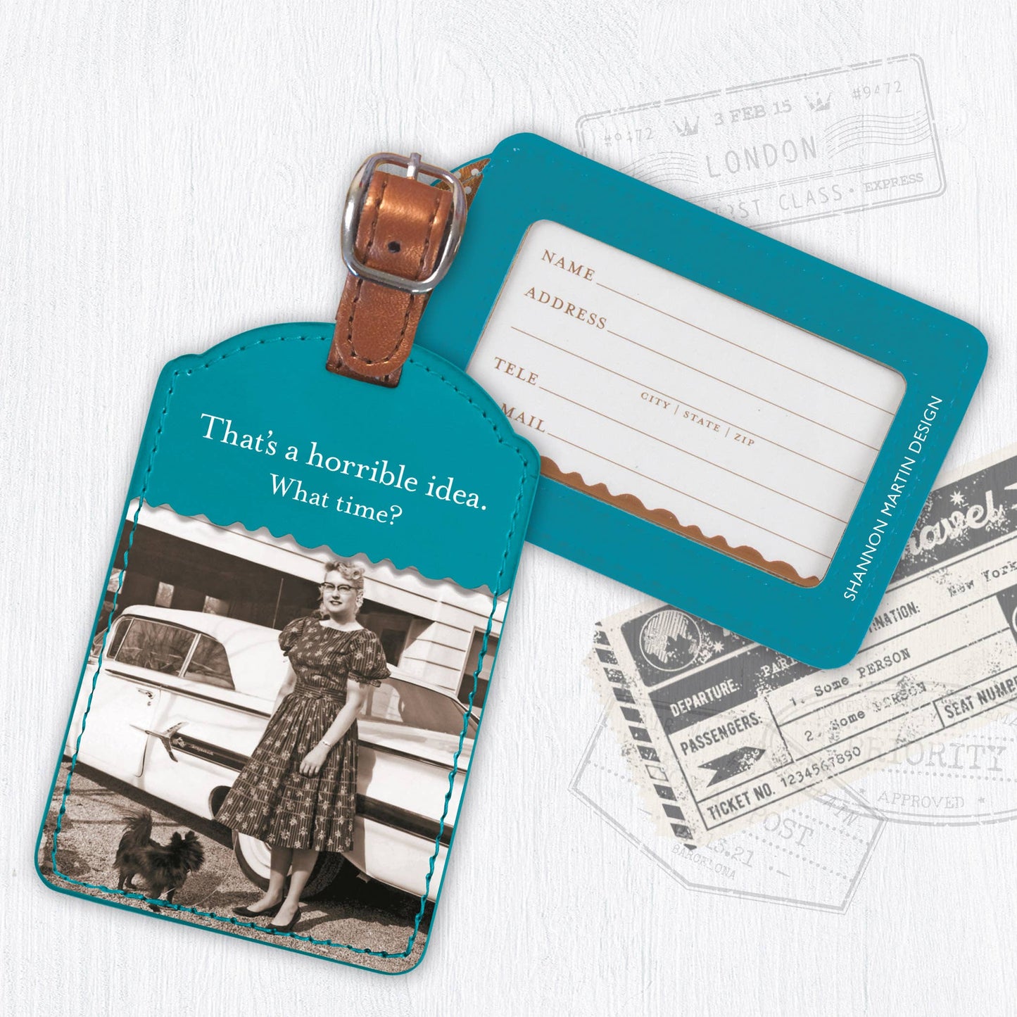 What Time? Luggage Tag