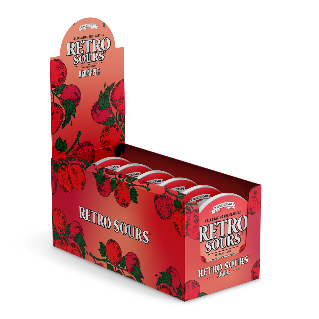 Retro Sours Red Apple Hard Candy