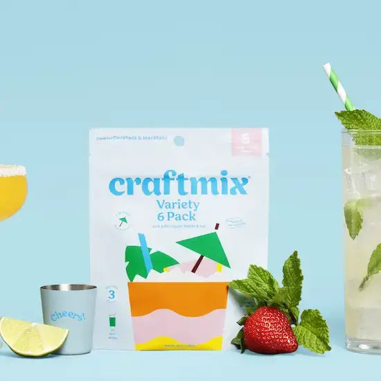 Craftmix | Variety Pack Cocktail Mixers - 6 Servings Multipack