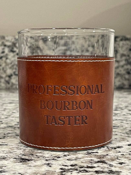 Barrel Down South - Professional Bourbon Taster Faux Leather Rocks Glass