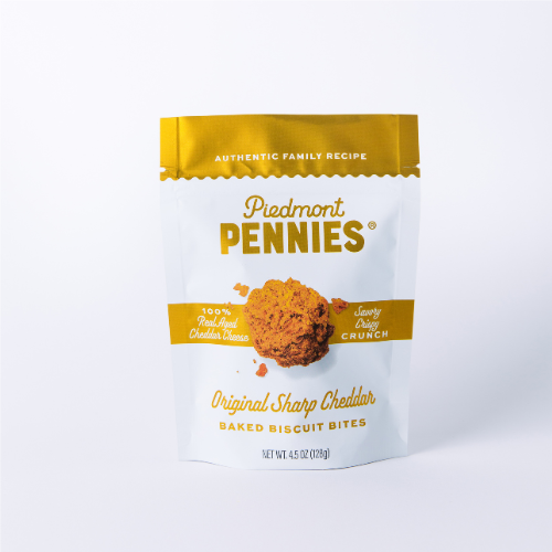 Piedmont Pennies - Cheddar Cheese Crackers, Medium Pouch