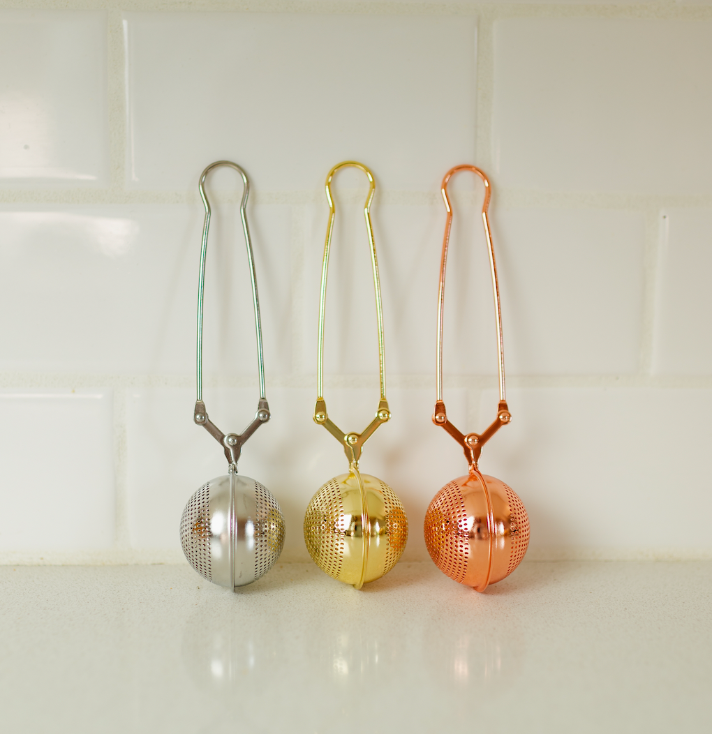 Stainless Steel Tea Strainer | Faire Market Bestseller: Rose Gold
