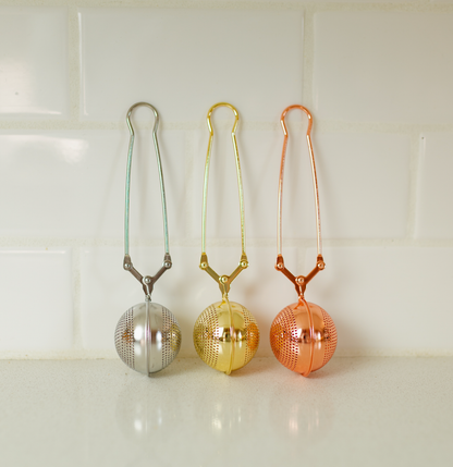 Stainless Steel Tea Strainer | Faire Market Bestseller: Rose Gold