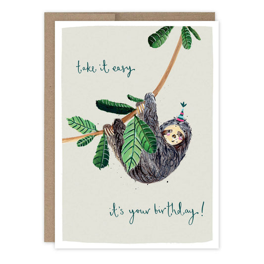Relax and Enjoy Your Special Day Birthday Card by Louise Mulgrew