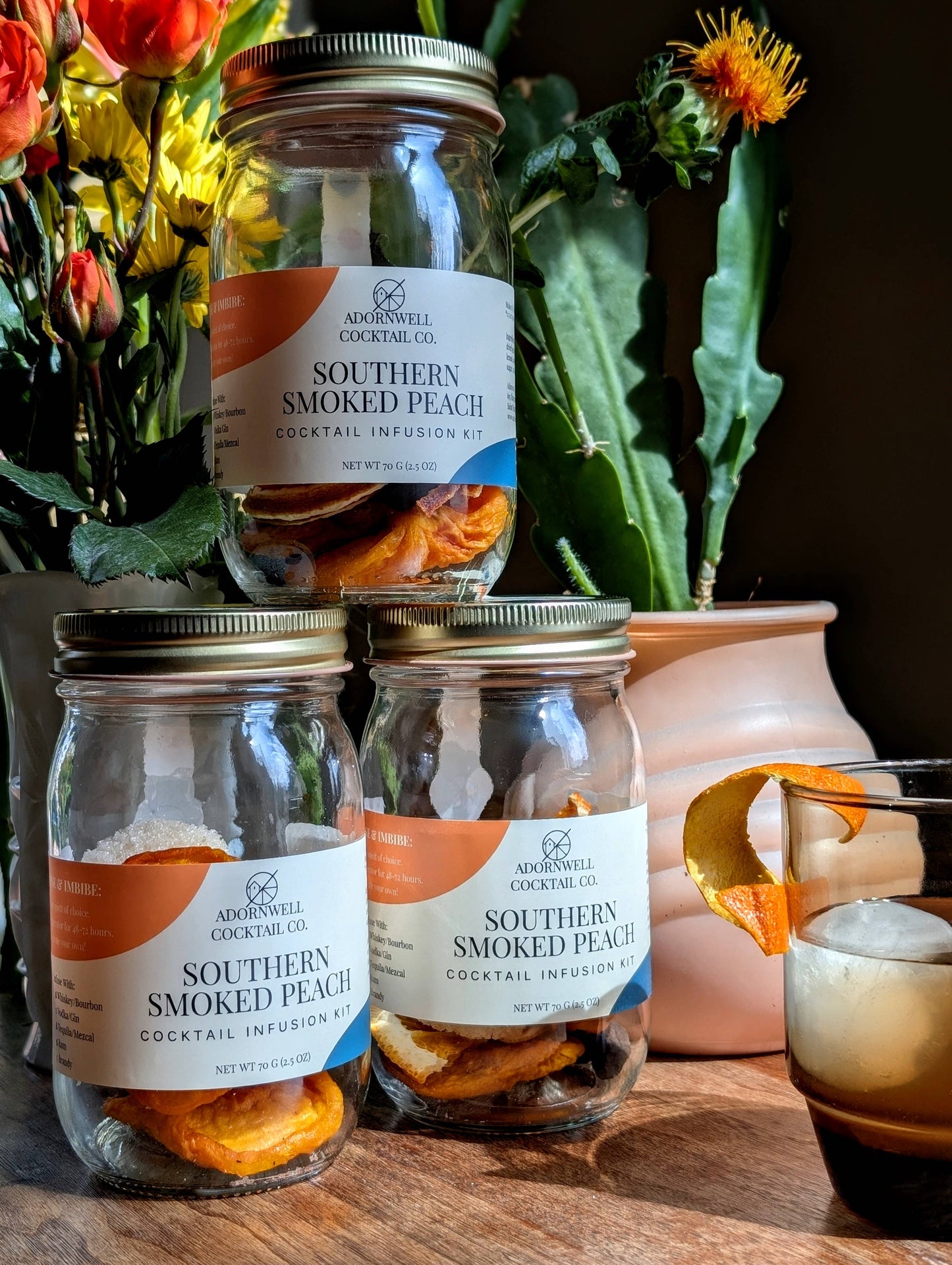 Adornwell Cocktail Co. - Southern Smoked Peach Cocktail Infusion Kit