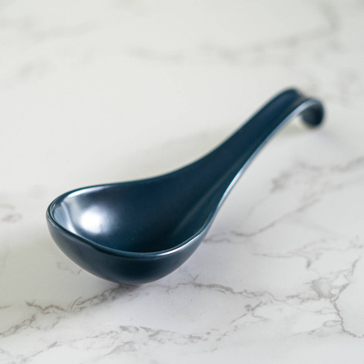5.9" Porcelain Soup Spoon Navy