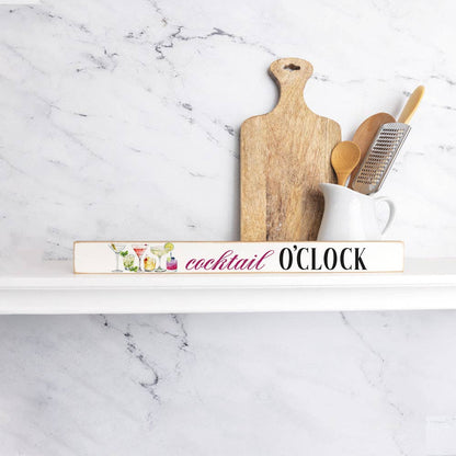 Cocktail OClock Skinny Sign