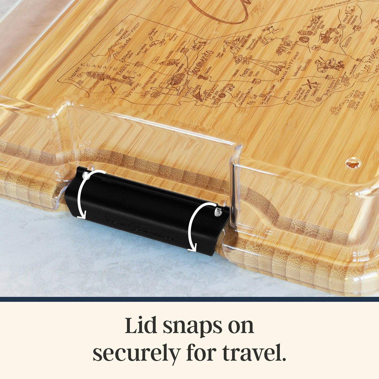 Flip, Serve & Store™ State Charcuterie Board with Lid: Maryland