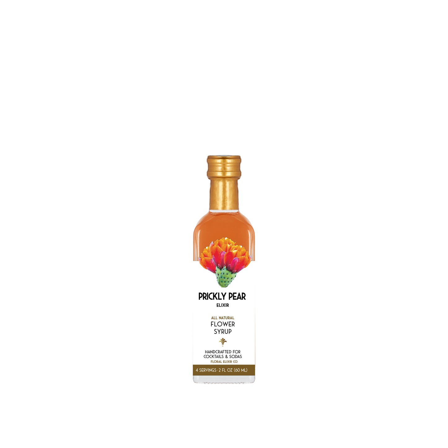 Floral Elixir Co. - Prickly Pear Elixir. All Natural Cocktail & Soda Syrup.: Small - 2 oz/60mL