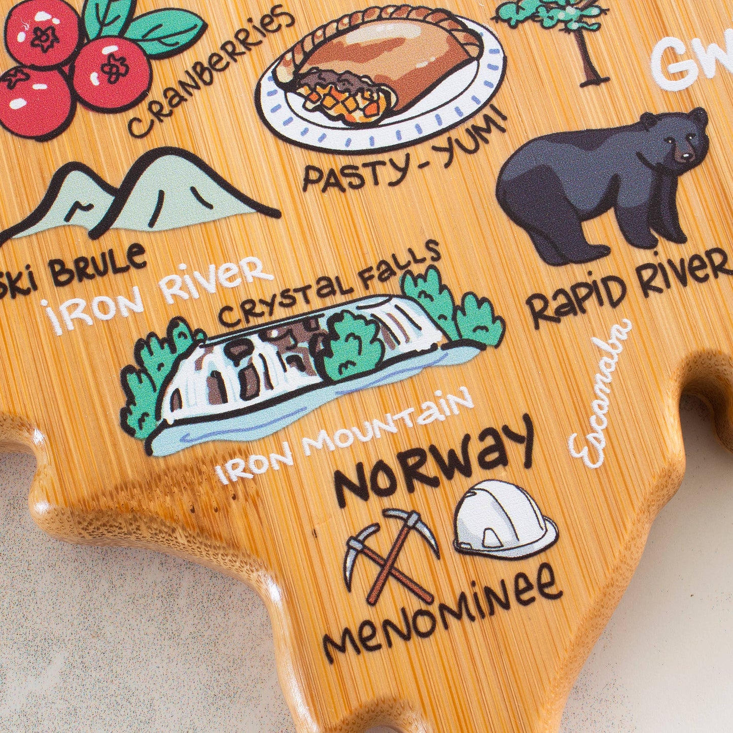 Maryland Cutting Board with Artwork by Fish Kiss™
