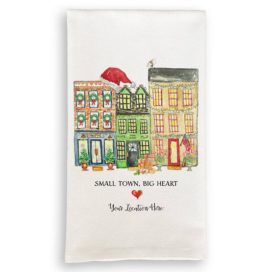 Small Town Big Heart Christmas Fell's Point, MD Dishtowel