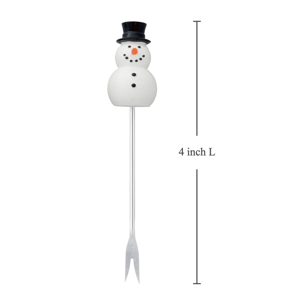 6-Piece Snowman Cocktail Pick Set