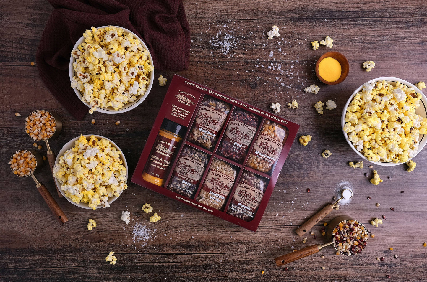 6/4oz Popcorn Variety Gift Box with 5.5oz Buttersalt