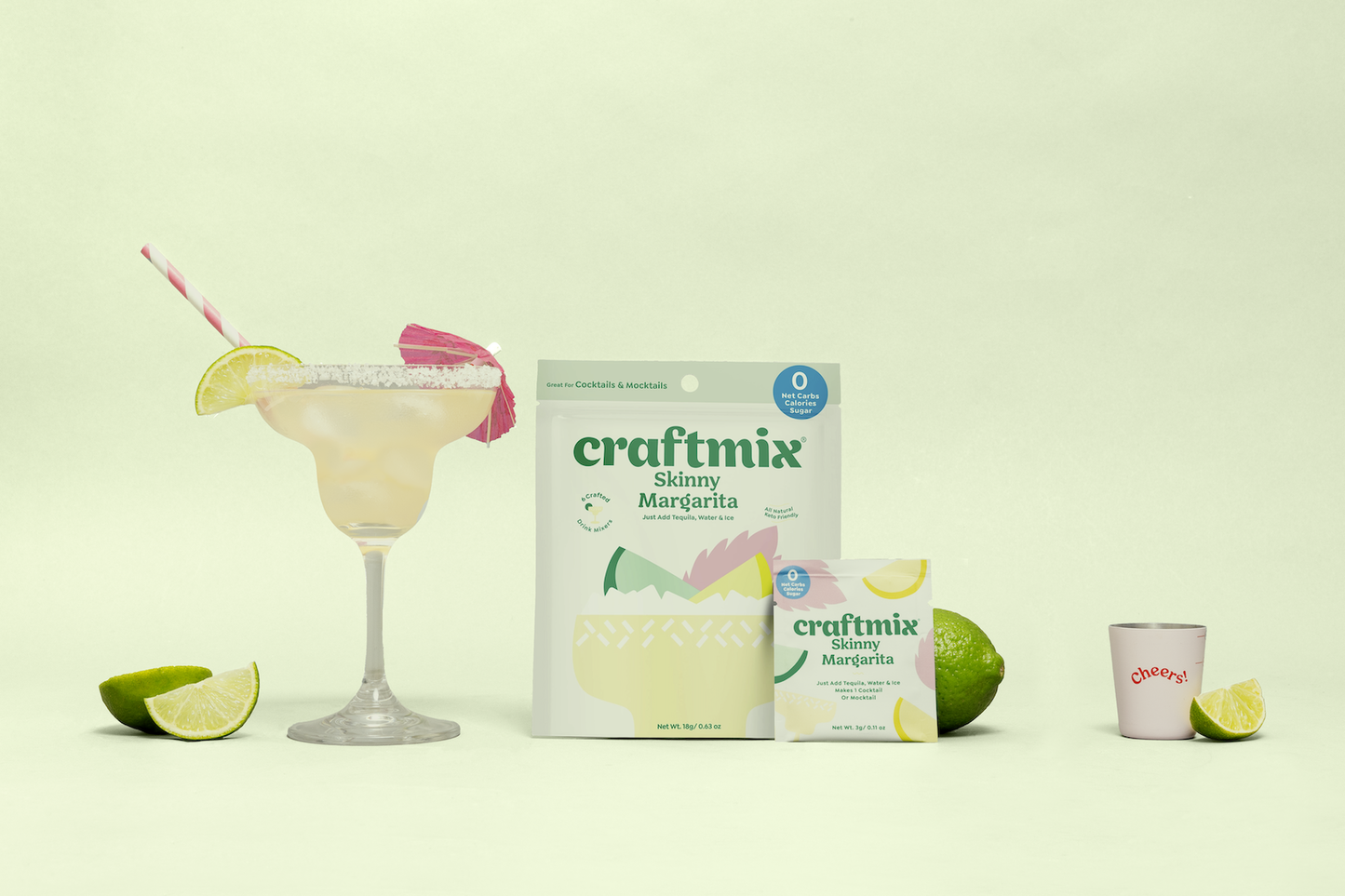 Craftmix | Skinny Margarita Cocktail Mixer - 6 Servings Multipack