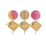 Melville Candy Company - Gourmet Cocktail Lollipop- Pink Champagne, Prosecco, Champagne Bubbles