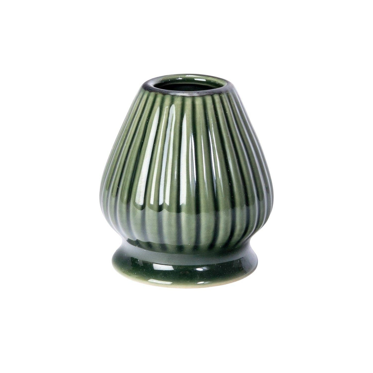 Matcha Whisk Dark Green Porcelain Stand