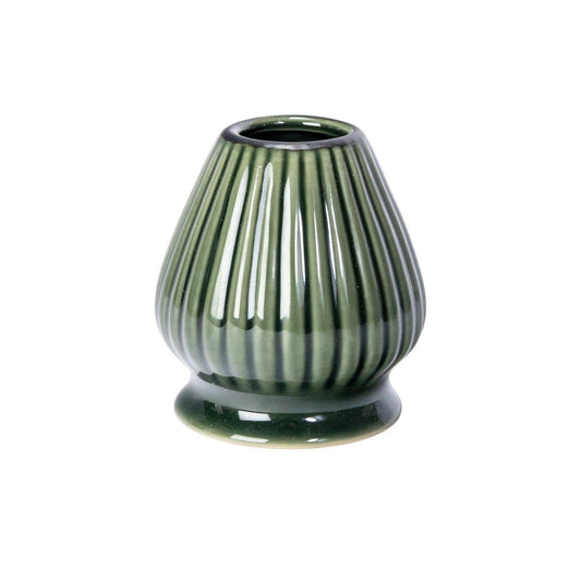 Matcha Whisk Dark Green Porcelain Stand