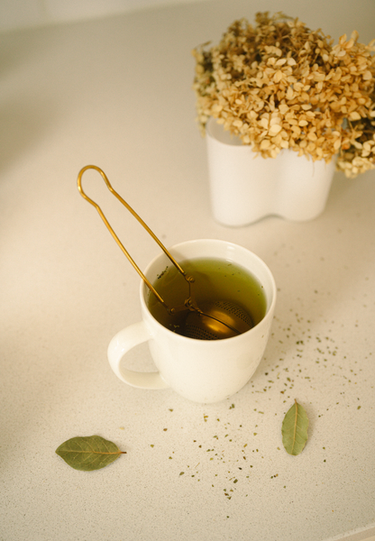 Stainless Steel Tea Strainer | Faire Market Bestseller: Rose Gold