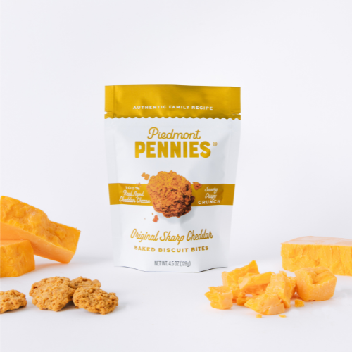 Piedmont Pennies - Cheddar Cheese Crackers, Medium Pouch