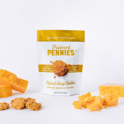 Piedmont Pennies - Cheddar Cheese Crackers, Medium Pouch