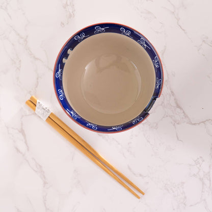 Flora Mix Bowl With Chopsticks Set