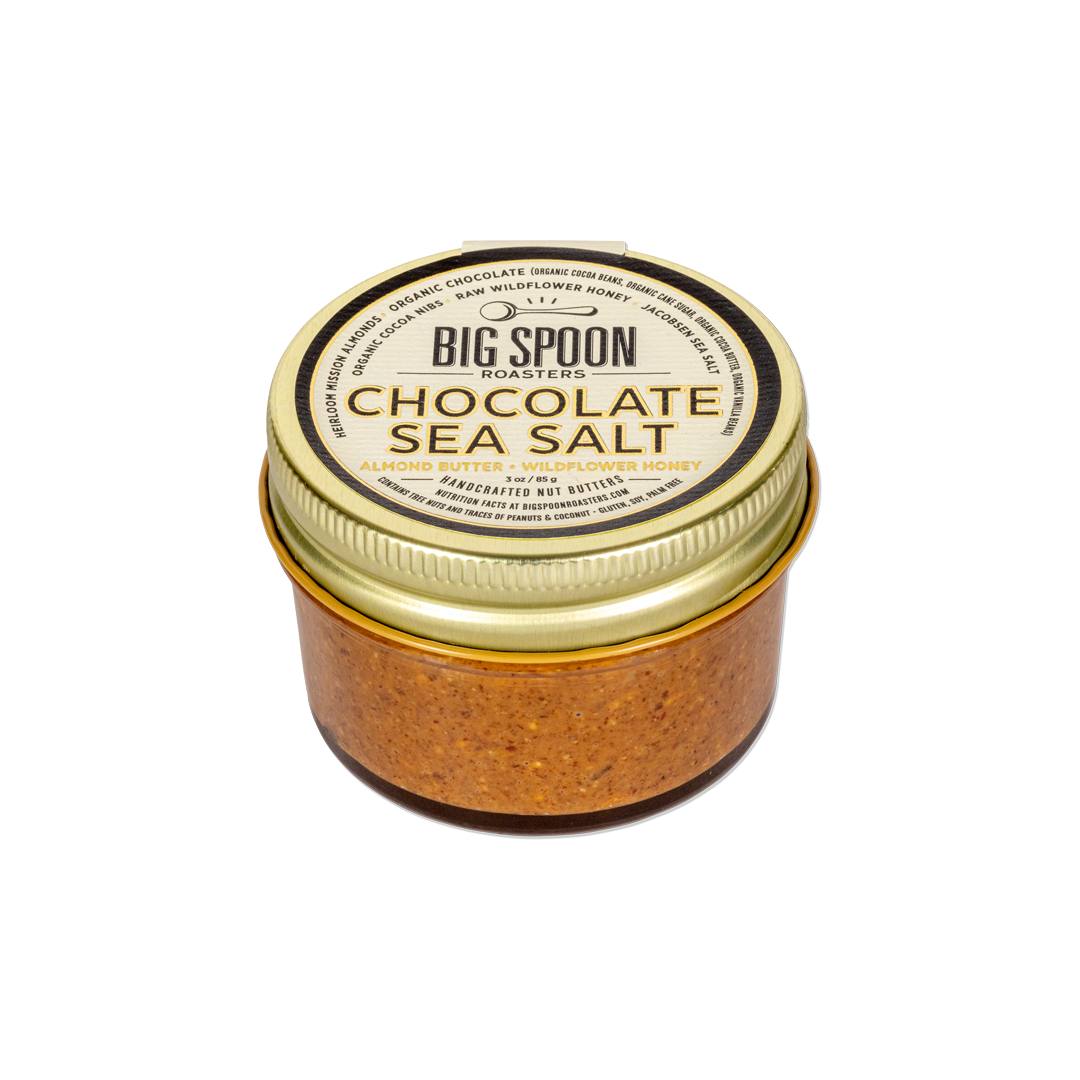 Chocolate Sea Salt Almond Butter: 13oz Jar