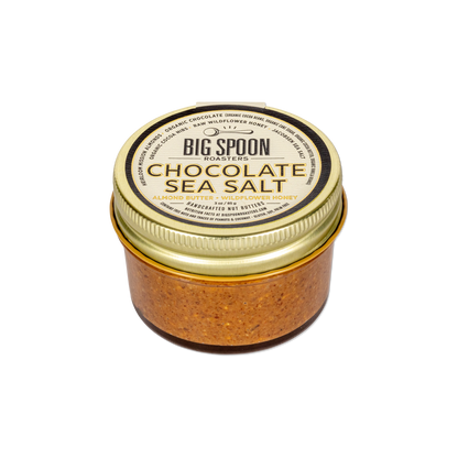 Chocolate Sea Salt Almond Butter: 13oz Jar