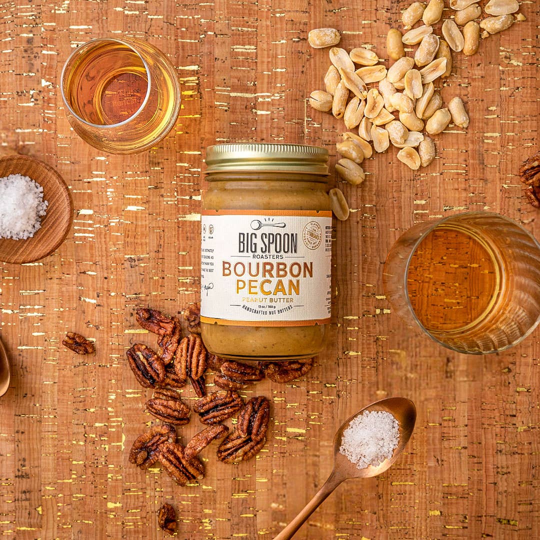 Big Spoon Roasters - Bourbon Pecan Peanut Butter: 13 oz Jar