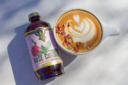 Portland Syrups | Rose Cordial Syrup 12oz - cocktail / mocktail beverage mixer
