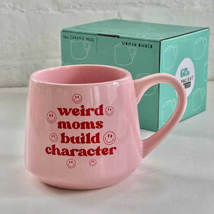 Moonlight Makers - Funny Mug - Weird Moms Build Character - 16oz - Mother's Day