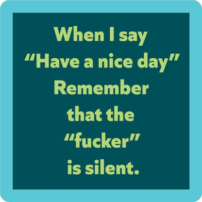 Drinks on Me - COASTER Nice Day | Funny Party Gift | Home Bar Decor