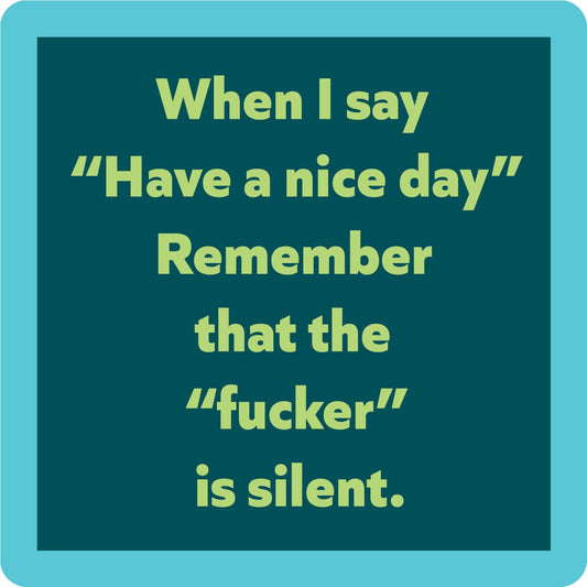 Drinks on Me - COASTER Nice Day | Funny Party Gift | Home Bar Decor