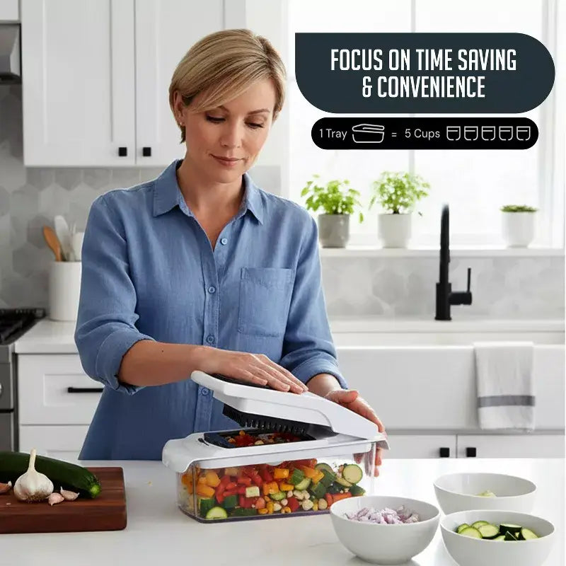 Manual Vegetable Chopper and Spiralizer