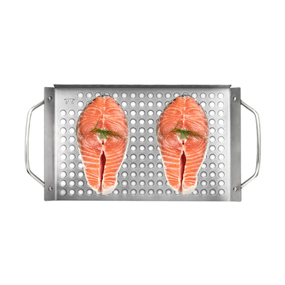 Fox Run Brands - Outset Stainless Steel Grill Topper Grid, 11" x 7"