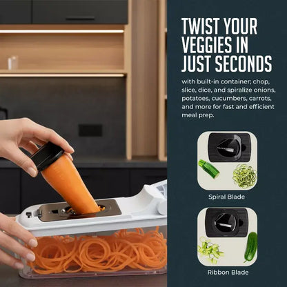 Manual Vegetable Chopper and Spiralizer