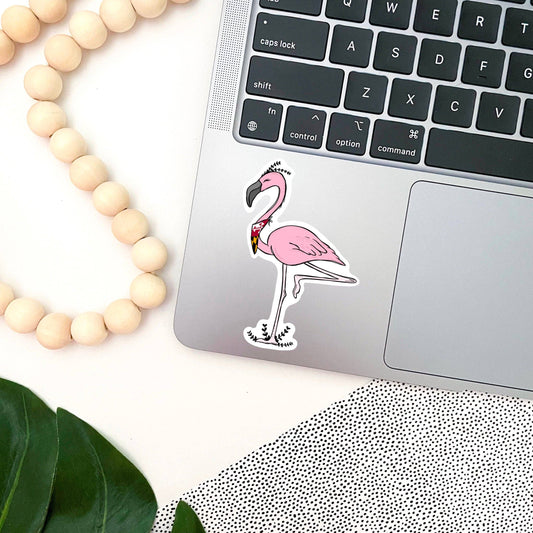 Jami Creates - Maryland Hipster Flamingo Sticker