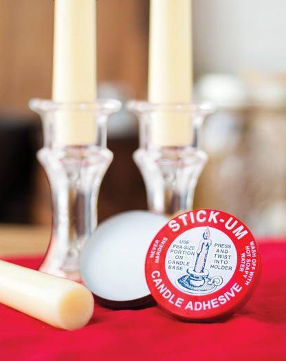 Fox Run Brands - Fox Run Stick-Um Candle Adhesive, Display of 12