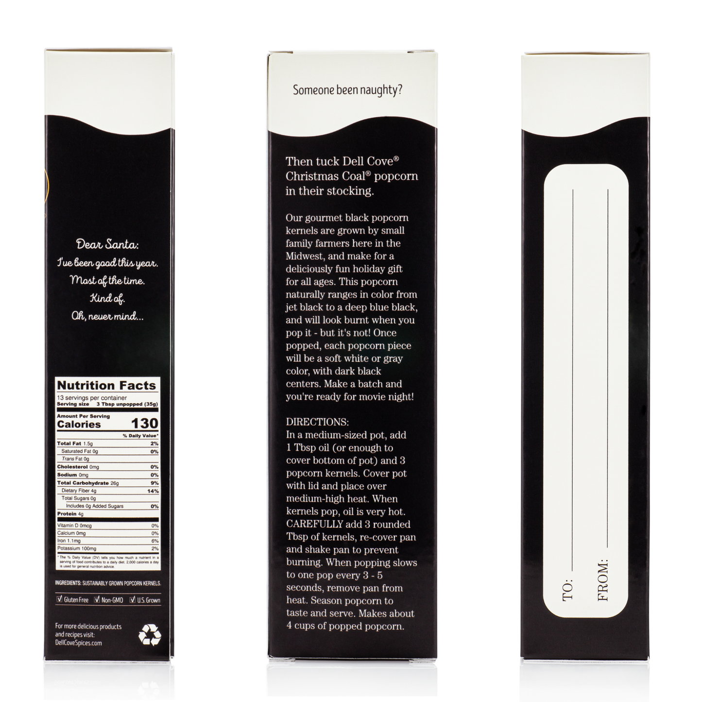 Dell Cove Spices & More Co. - Christmas Coal Popcorn