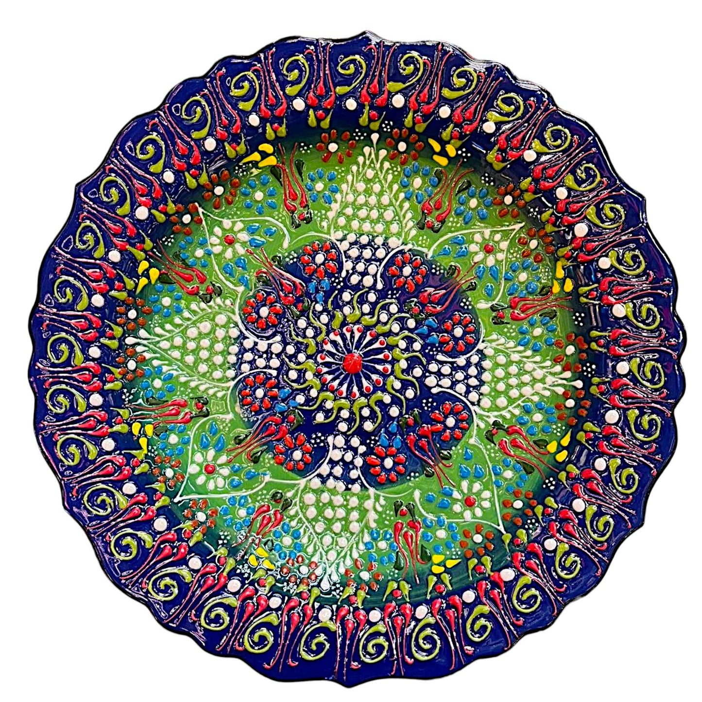 Import Corner -  10" Ceramic Embossed Plate