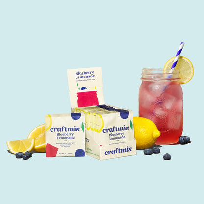 Craftmix | Blueberry Lemonade Cocktail / Mocktail Mixer - Individual
