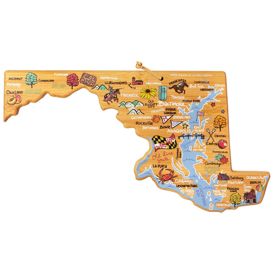 Maryland Cutting Board with Artwork by Fish Kiss™