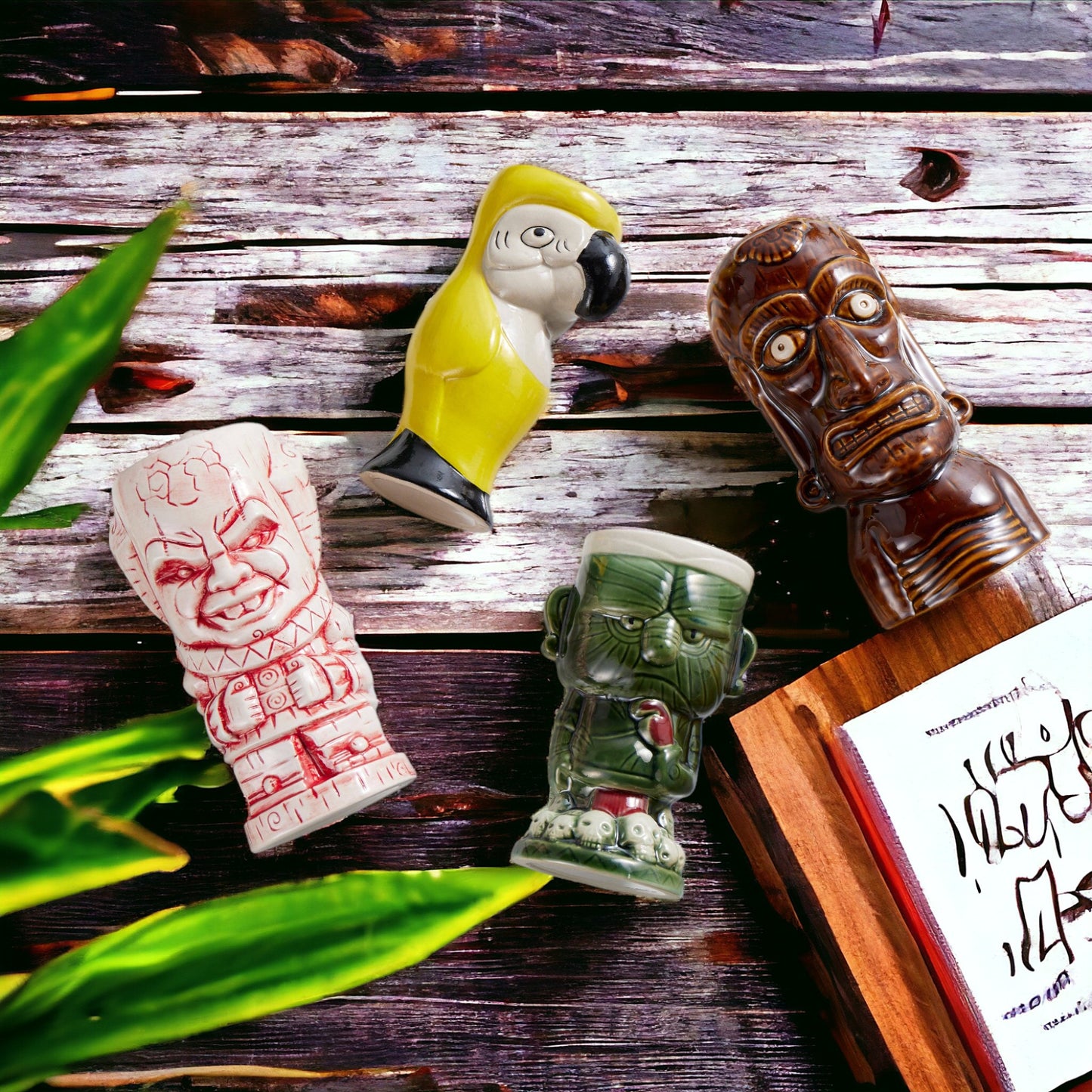 Lemonsoda | Ceramic Hawaiian Luau Tiki Mugs (1pc)