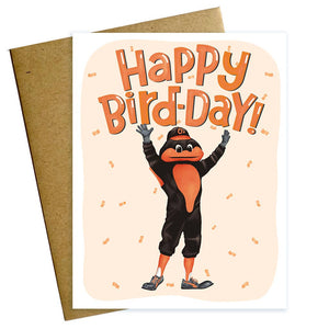 Maggie Moore Studio - Happy Bird-Day Baltimore Orioles Birthday Card