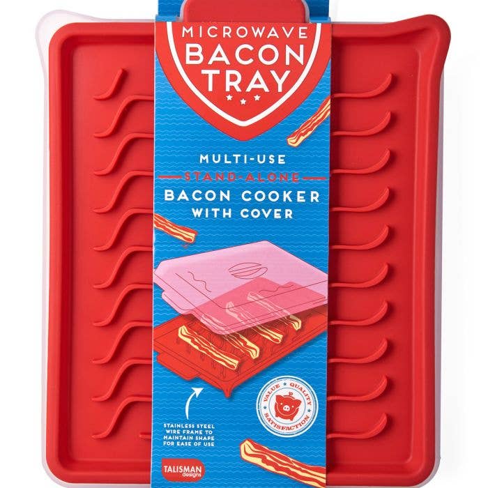 HIC - Harold Import Co. - Talisman Designs Microwave Bacon Tray With Cover