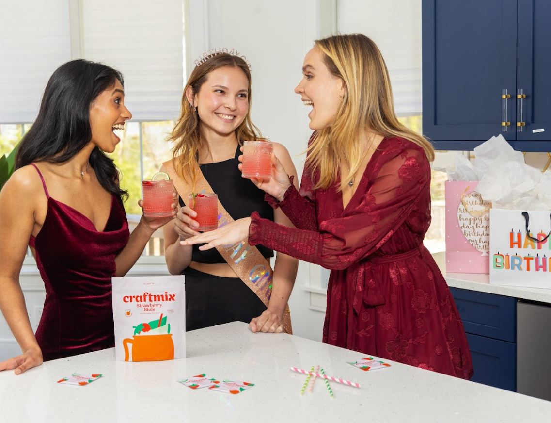 Craftmix | Strawberry Mule Cocktail / Mocktail Mixer - Individuals
