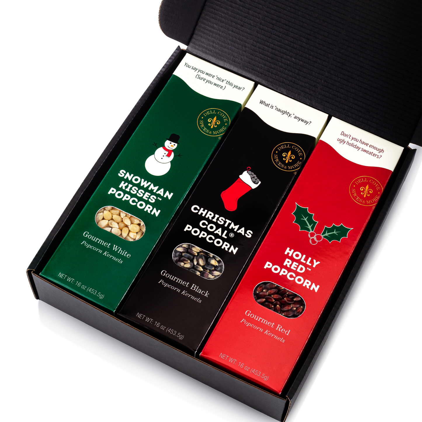 Dell Cove Spices & More Co. - Christmas Gourmet Deluxe Popcorn Box