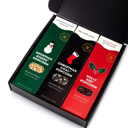 Dell Cove Spices & More Co. - Christmas Gourmet Deluxe Popcorn Box