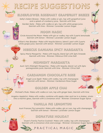 Moon Magic Martini Craft Cocktail Infusion Drink Kit -Jar: Small