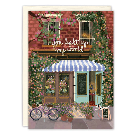Biely & Shoaf - You Light Up My World Anniversary Card