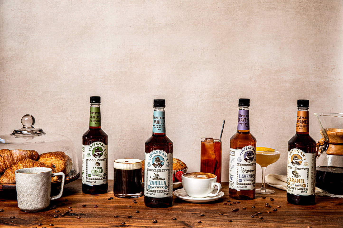 Tippleman's Coffee Syrup Mixed Case - 8 Flavors, 750ml